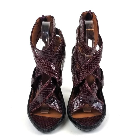 Givenchy Seen on Kim Kardashian 2013 Fall Collection Strappy Snakeskin Stiletto - Picture 1 of 14